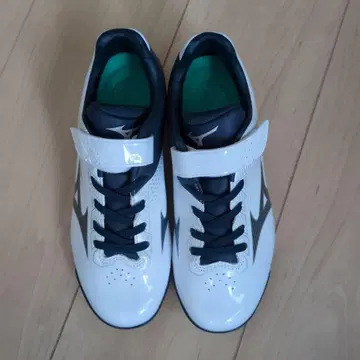 Mizuno 스파이크 화이트/네이비 벨크로