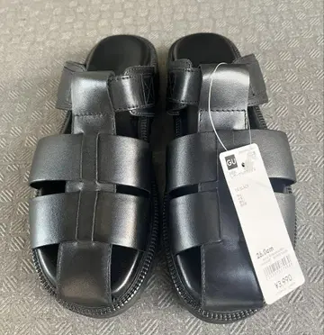GU 가죽 구르카 샌들 택 포함