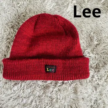 레어 Lee 니트 모자 90s 레드
