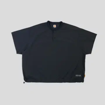 SEE SEE BIG NYLON HENLEY DRAWSTRINGS SS