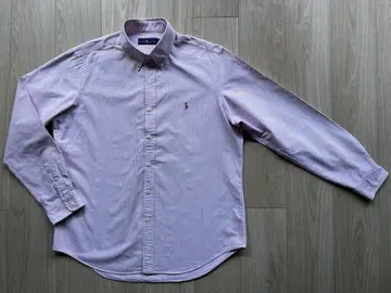 랄프 로렌 버튼 다운 셔츠 스트라이프 긴팔 L180/100A