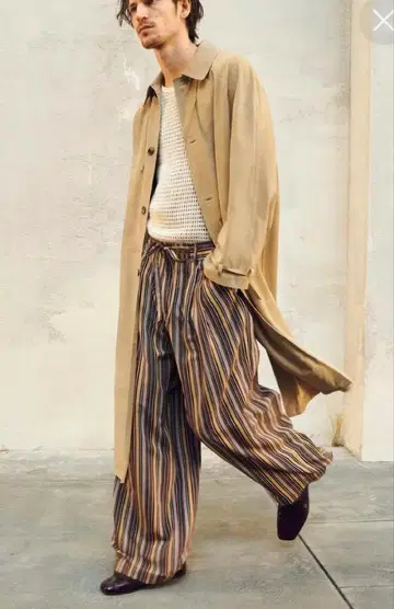 [ 완판템 ] ZARA 스웨이드 가죽 트렌치코트 L XL