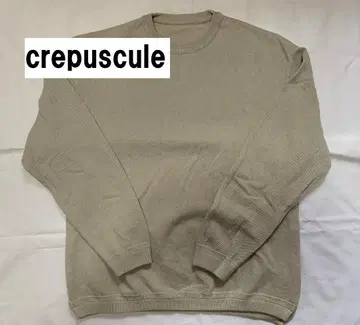 [ 새상품급 ] crepuscule 크렙스큐어 모스 스티치 스웨터 그레이