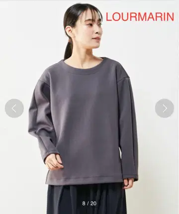LOURMARIN 룰 마린 종이상자 니트 보트넥 풀오버