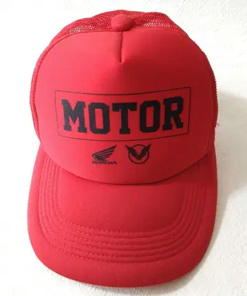 혼다 YOSHIDAROBERTO MOTOR 메쉬 캡 빨간색