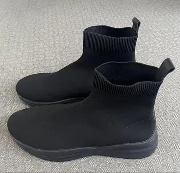 ReZARD 로고리스 니트 부츠 블랙