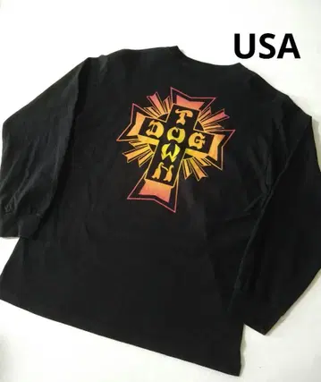 DOG TOWN USA제 롱 T셔츠 블랙