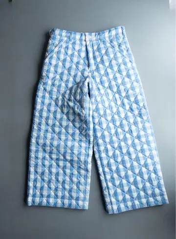 23AW TSTS / QUILTED GINGHAM TROUSERS