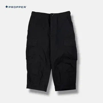 PROPPER 밀리터리 카고 팬츠 크롭 블랙 S