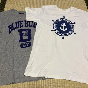 BLUE BLUE 프린트 T셔츠 2장 세트