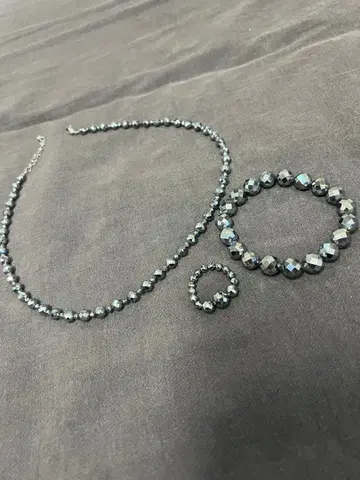 테라헤르츠 목걸이 팔찌 반지 3세트