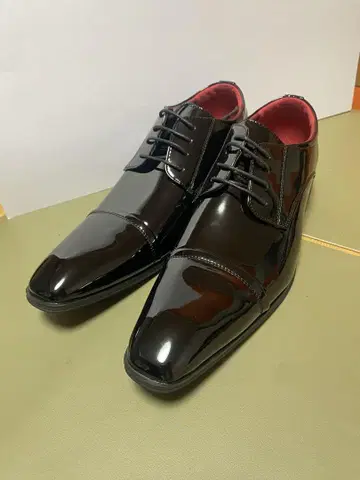 블랙 드레스 신발 광택 마감