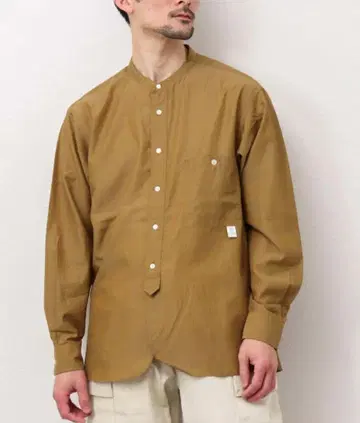 WORK ABOUT NORMANDY SHIRT 밴드 카라 셔츠 노리즈