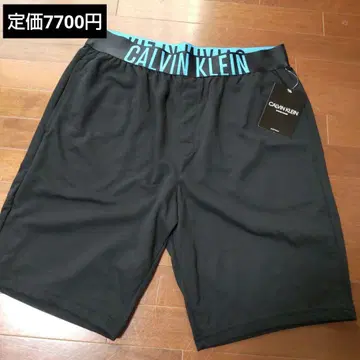 캘빈클라인 얇은 소재 하프 팬츠 블랙