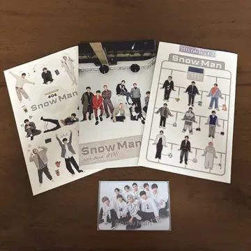 Snow Man 뉴스레터 케이스 & 뉴스레터 세트