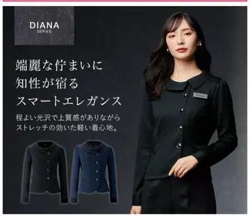 [ 새상품급 ] 사무복 오버 블라우스 블랙 DIANA SERIES