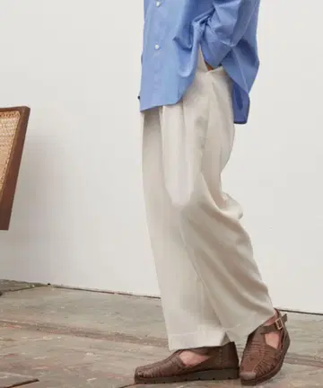 WYM LIDNM RATINE SEMI WIDE TAPEREDSLACKS