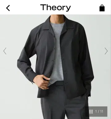 남성용 Theory 셔츠 울 100% 겉옷 39,600엔