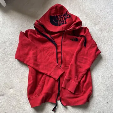 THE NORTH FACE 레드 후드티 S 사이즈