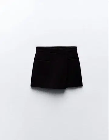 ZARA 블랙 랩 미니스코트 미니스커트 숏팬츠 XS