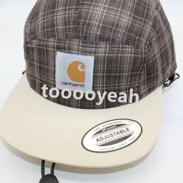 Carhartt 체크 무늬 캡 어저스터블