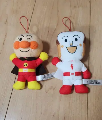 호빵맨과 식빵맨 봉제 인형 세트