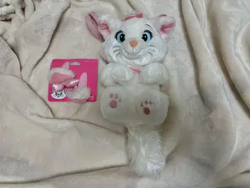 [ 마리 짱 세트 ] 디즈니 마리 봉제 인형 미니백 헤어핀