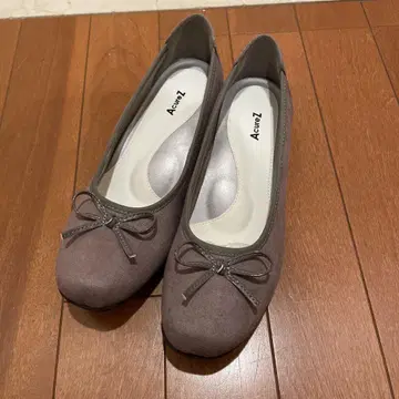 AcureZ 연보라 리본 포함 플랫슈즈