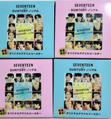 SEVENTEEN SUNTORY 논알코올 아크릴 코스터 4개 세트