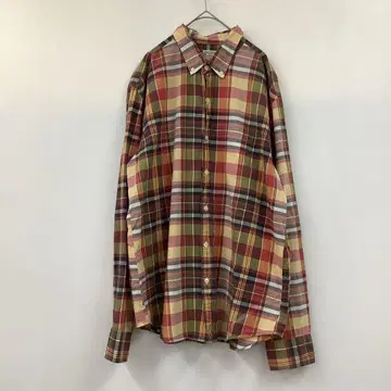 J.CREW 제이크루 긴팔 셔츠 코튼 멀티 컬러 체크 무늬