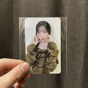 NiziU MIHII 트레이딩 카드 친필 사인