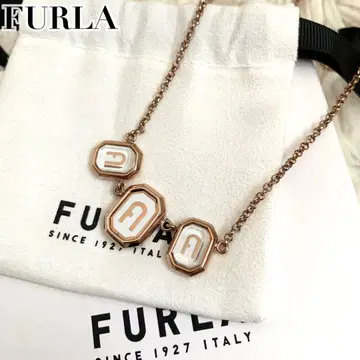 미사용급 훌라 목걸이 아치 로고 체인 부속품 완비 골드