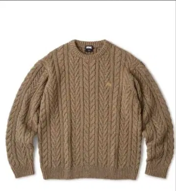 인기 컬러 FTC 케이블 니트 스웨터 M 올리브 그린
