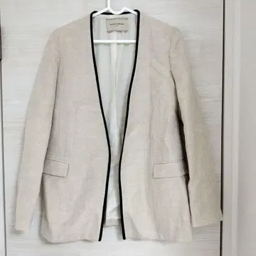 UNITED ARROWS 베이지 노카라 자켓