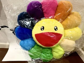 정품! 초특대형 무라카미 다카시 카이카이키키 플라워 봉제 인형 쿠션