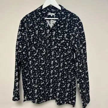 ENGINEERED GARMENTS 장미 패턴 오픈 카라 셔츠