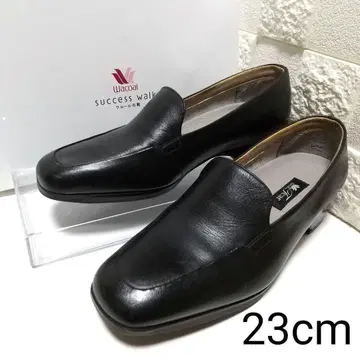 새상품급 와코루 서세스워크 23cm 블랙 가죽 포멀 출퇴근