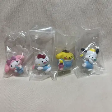 산리오 페인트 피규어 세트