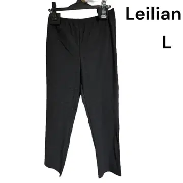 Leilian 테이퍼드 팬츠 허리밴딩 스트레치 팬츠 L 사이즈