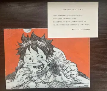 원피스 매거진 Vol.6 당선품 특제 클리어 파일 2종 세트 루피 조로