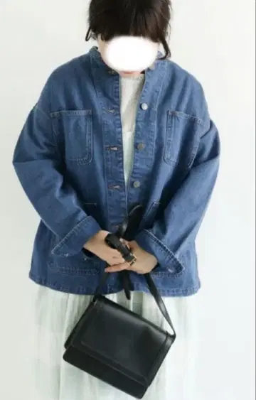 사만사 모스모스 오가닉 코튼 혼방 데님 커버올