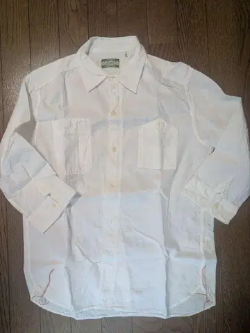 SUGAR CANE 화이트 7부 기장 셔츠 S
