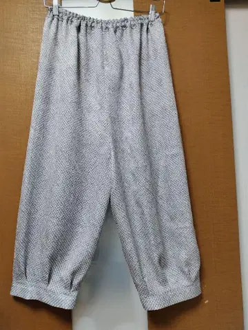 기모노 리메이크, 순수 실크,  호박 팬츠