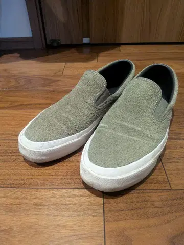 CONVERSE ONE STAR 스웨이드 슬립온 그린