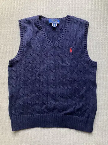 랄프 로렌 폴로 스웨터 베스트 케이블 니트