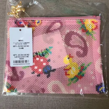 [ 미개봉 ] 페이러 메쉬 파우치 하이 페이즐리 핑크