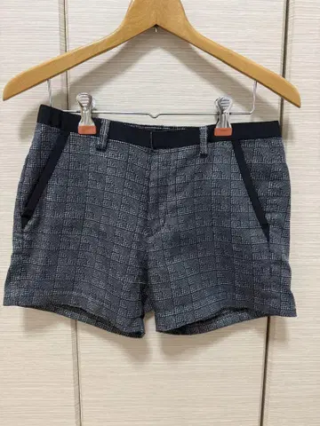 st.andrews 숏팬츠 라메 체크 무늬