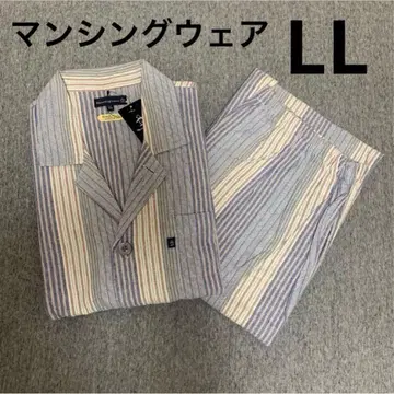 [ 새상품 ] 먼싱웨어 오샤레한 두꺼운 원단 파자마 긴팔 LL H