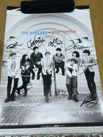 THE BAWDIES x go!go! vanillas 사인 포함 포스터