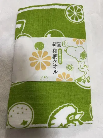 스누피 일본풍 패턴 타월
